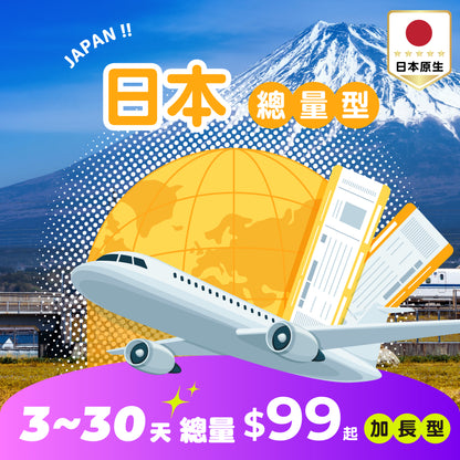 【 限時開賣｜30天 最低 $99 】日本原生 Docomo eSIM 總量加長型 - AI CARD