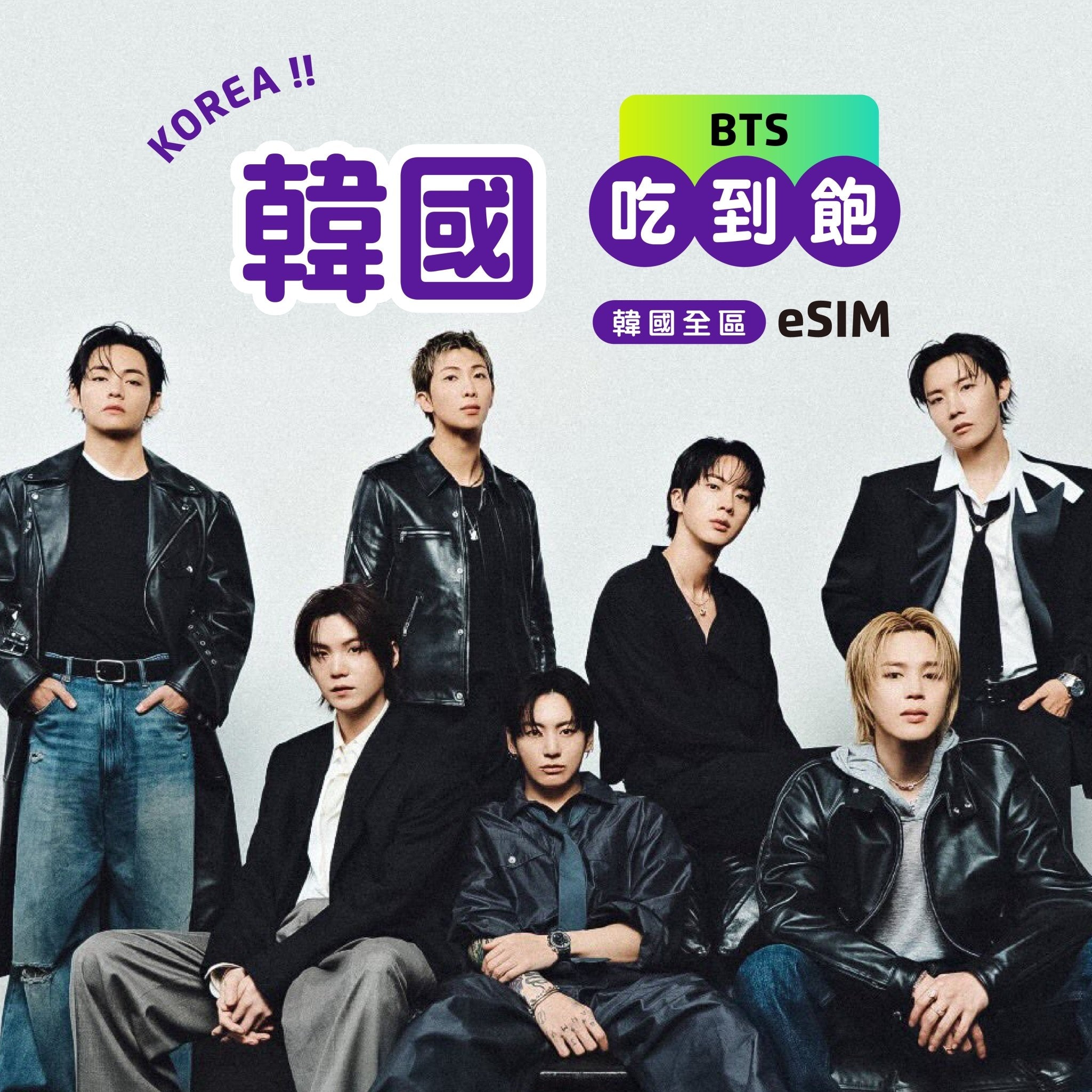 【 BTS💜A.R.M.Y｜釜山演唱會 】韓國 eSIM 吃到飽 - AI CARD